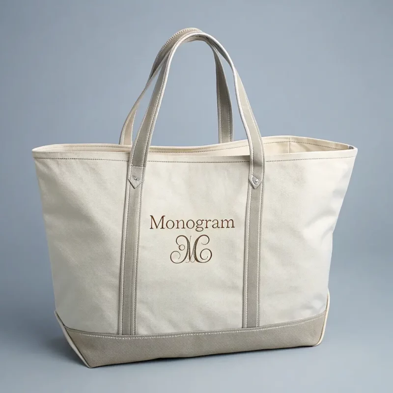 Monogrammed Tote Bag